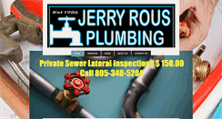 Desktop Screenshot of jerryrousplumbing.net